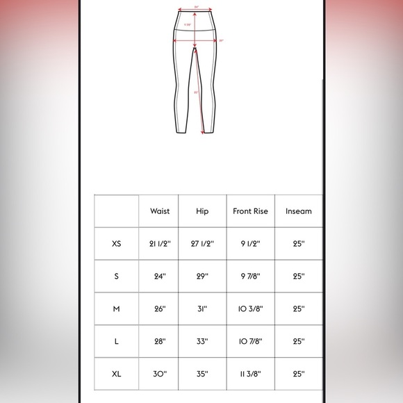 Left On Friday Super Moves Tight Super High Rise 7/8 Length Stormy Size Large - Picture 6 of 7